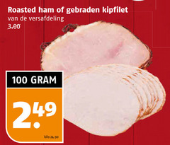  kipfilet ham 100 roasted gebraden versafdeling kilo 
