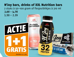  1 2 10 20 32 bars drinks xxl nutrition stuks blikjes ml kilo liter v.a. protein lemonade joy bar cream 00 