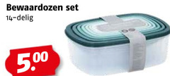 14 bewaardozen set - delig 5.00 