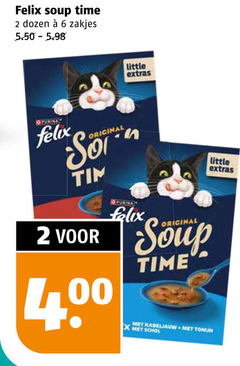  felix kattenvoer 2 6 soup time dozen zakjes little extras original tim kabeljauw schol 