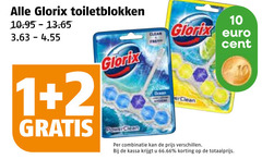  glorix toiletblok 1 2 10 toiletblokken clear fresh cent combinatie kassa 