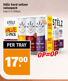  hard seltzer 12 valuepack tray blikjes pack mac passionfruit 