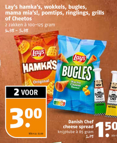  cheetos lays zoutjes 2 wokkels bugles mama pomtips ringlings grills zakken original 3 nacho cheese flavour danish chef www naturel kilo v.a. spread knijptube 