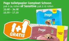  page toiletpapier 1 16 24 schoon pak rollen sensitive 