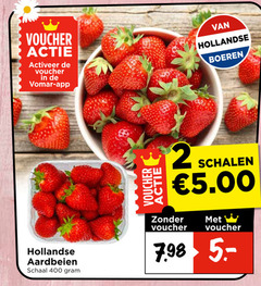  aardbeien 2 400 voucher activeer hollandse boeren schaal schalen 