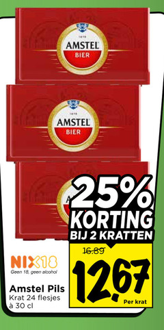  amstel krat bier 2 18 24 25 30 1267 nix18 alcohol pils kratten 