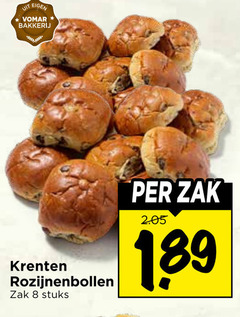  rozijnenbollen krentenbollen 8 bakkerij zak krenten stuks 