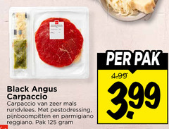 klik op dit plaatje voor een vergroting en voor vergelijkbare aanbiedingen gerelateerd aan
black angus carpaccio rundvlees pestodressing pijnboompitten parmigiano reggiano pak 3.99 black angus carpaccio rundvlees pestodressing pijnboompitten parmigiano reggiano pak 3.99