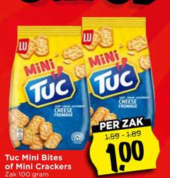  lu tuc zoutjes 100 mini cheese fromage bites crackers zak 1 00 