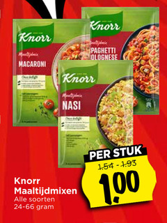  knorr maaltijdmix 100 spaghetti bolognese macaroni nasi maaltijdmixen soorten stuk 