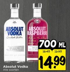  absolut wodka 45 700 vodka raspberry swedish soorten main valley ml 