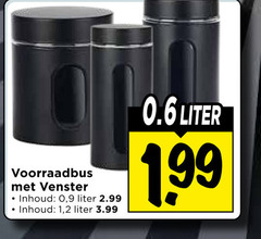  voorraadbussen voorraadbus venster inhoud 9 liter 1 2 3.99 