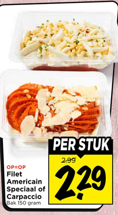  filet americain 150 carpaccio bak stuk 