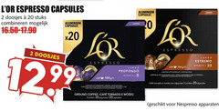  douwe egberts l or koffiecups 2 10 12 20 99 espresso capsules doosjes stuks combineren aluminium lungo profondo ground coffee cafe estremo mcafee tomado mais em nespresso apparaten 