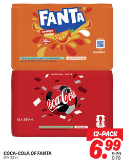  fanta coca-cola cola frisdrank 4 12 33 96 orange less sugar vruchten sap this wrap recycled plastic and help recycle original taste coca snack play scan 330ml from blik fifa pack 