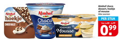  almhof chocolademousse vruchtenyoghurt toetje 99 hoekje choco balls naturel yoghurt slagroom original mousse perzik maracuja dessert soorten stuk 