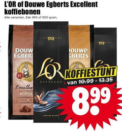  douwe egberts l or koffiebonen 450 500 excellent zak douw rijk arabica mocca espresso fort intensity coffee beans 