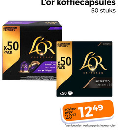  douwe egberts l or koffiecups 11 50 koffiecapsules aluminium capsules lungo stuks r pack espresso profond intensity ristretto 