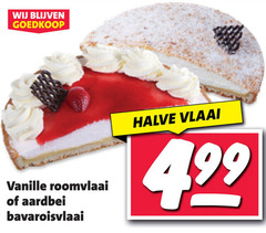  vlaai vanille roomvlaai aardbei bavaroisvlaai halve 
