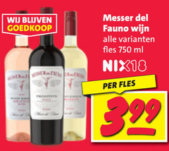  rode wijn witte 750 fles ml nix18 3.99 