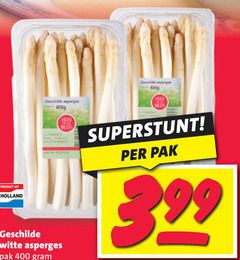  asperges 400 holland geschilde vers crank witte pak best 