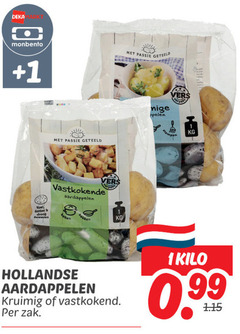  aardappelen 1 deka monbento passie geteeld vers vastkokende token hollandse kruimig zak vastkokend kilo 99 