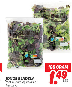  rucola 100 jonge bladsla veldsla zak 