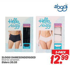 3 hello everyday cotton sloggi 3x maxi damesondergoed elders midi pack 