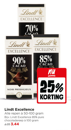  lindt chocolade 25 90 100 excellence cacao noir force finesse for longs cioccolato repen chocoladereep 