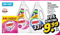  omo wasmiddel 30 65 3750 3 spa zegels walk fles gemaakt gerecycled plastic xxl wasbeurten min kleur hygienisch schoon wit waspoeder flessen ml pakken 9 99 stuk 