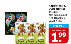  appelsientje taksi dubbelfrisss fruitdrank 6 10 tropisch fruit kids appel pomme fruitdrink pakken liter pak 