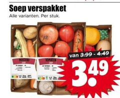  soepgroenten soep verspakket stuk mosterd tomaten 