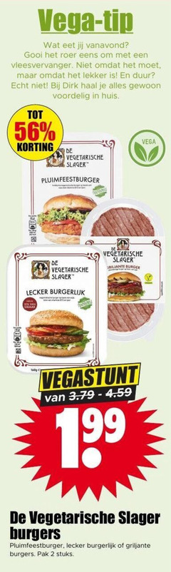  vegetarisch 2 vega tip vanavond roer vleesvervanger huis vegetarische slager burger 1 99 burgers pak stuks 
