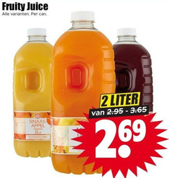  fruitdrank 2 fruity juice sinaas appel orange liter 