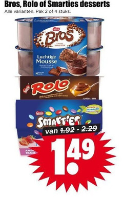 klik op dit plaatje voor een vergroting en voor vergelijkbare aanbiedingen gerelateerd aan
2 4 bros rolo smarties desserts pak stuks luchtige mousse fraise smaster pots 2 4 bros rolo smarties desserts pak stuks luchtige mousse fraise smaster pots