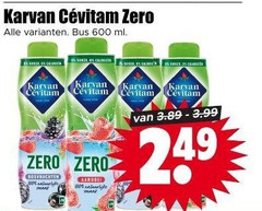  karvan cevitam limonadesiroop 100 600 zero bus ml bosvruchten aardbei lite sugar 