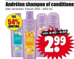  andrelon conditioner shampoo 200 400 flacon ml krul 