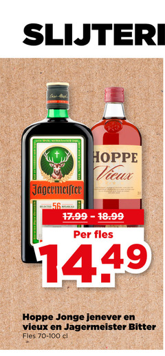  vieux jenever slijterij cast wild hoppe selected botanicals fles jonge jagermeister bitter 