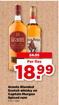  whisky 1 18 captain morgan cm stand fast triple wood blended scotch mnd three difference types smooth and mellow fles grants spiced rum liter 