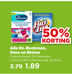  beckmann biotex omo vlekkenverwijderaar handwasmiddel wasmiddel 24 50 new dr. original colour collector anti kleurdoorloop decoloration veilig kleding kleuren pour vos vetements couleurs bio beckman pak stuks 