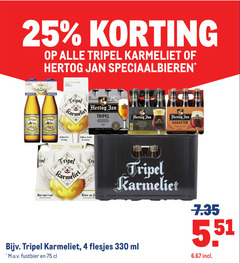  hertog jan karmeliet speciaalbieren 3 4 10 25 330 tripel alcoholvrij asperges sans alcohol belgisch bier biere belge grains verfijnd fris romig fraiche blonde moutig kruidig grand prestige karakter fi ml m.u.v 