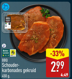  karbonade 450 bbq schouder beter leven dieren bescherming karbonades gekruid 