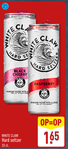  hard seltzer 1 9 33 posas sweetener claw white black cherry all sparkling water with and raspberry alcohol 