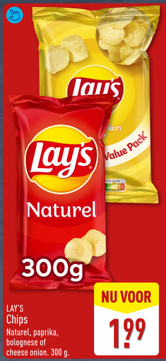 lays chips 300 naturel 300g paprika bolognese cheese onion ion pack score 