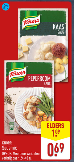  knorr saus 100 kaas peperroom ml sausmix meerdere elders 