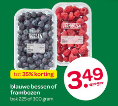  frambozen blauwe bessen 35 225 300 300g bak 