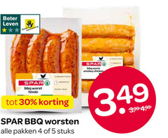  barbecueworstjes 4 5 30 beter leven dieren bescherming bbqworst texas bbq worsten pakken stuks worst smokey chicken 3 