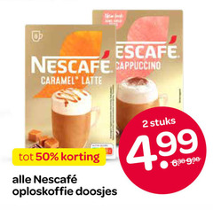  nescafe oploskoffie 2 50 cappuccino caramel latte doosjes stuks 6 
