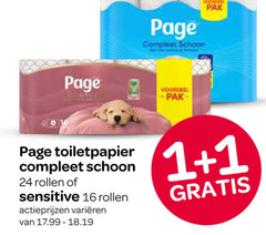  page toiletpapier 1 16 24 schoon voordeel pak rollen sensitive varieeren 
