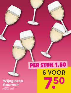  6 430 wijnglazen gourmet ml stuk 